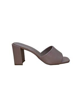 Journee Collection Women’s Taupe Open-Toe Block Heel Alisia Sandals Size 7